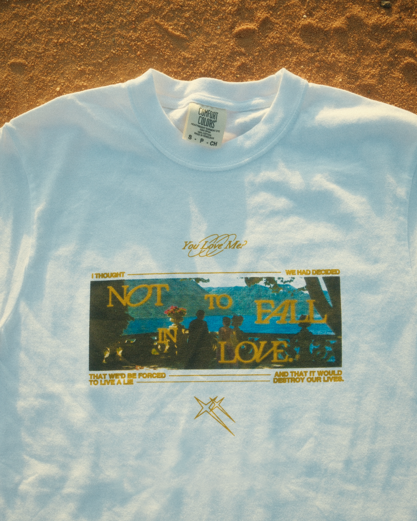 THE NOT TO FALL IN LOVE TEE (COMFORT COLORS)
